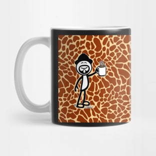 GG Coffee Guy Stick Figure Giraffe Print Mug